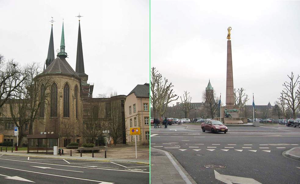 Luxemburg - Catedrala Notre-Dame | Monumentul Gëlle Fra